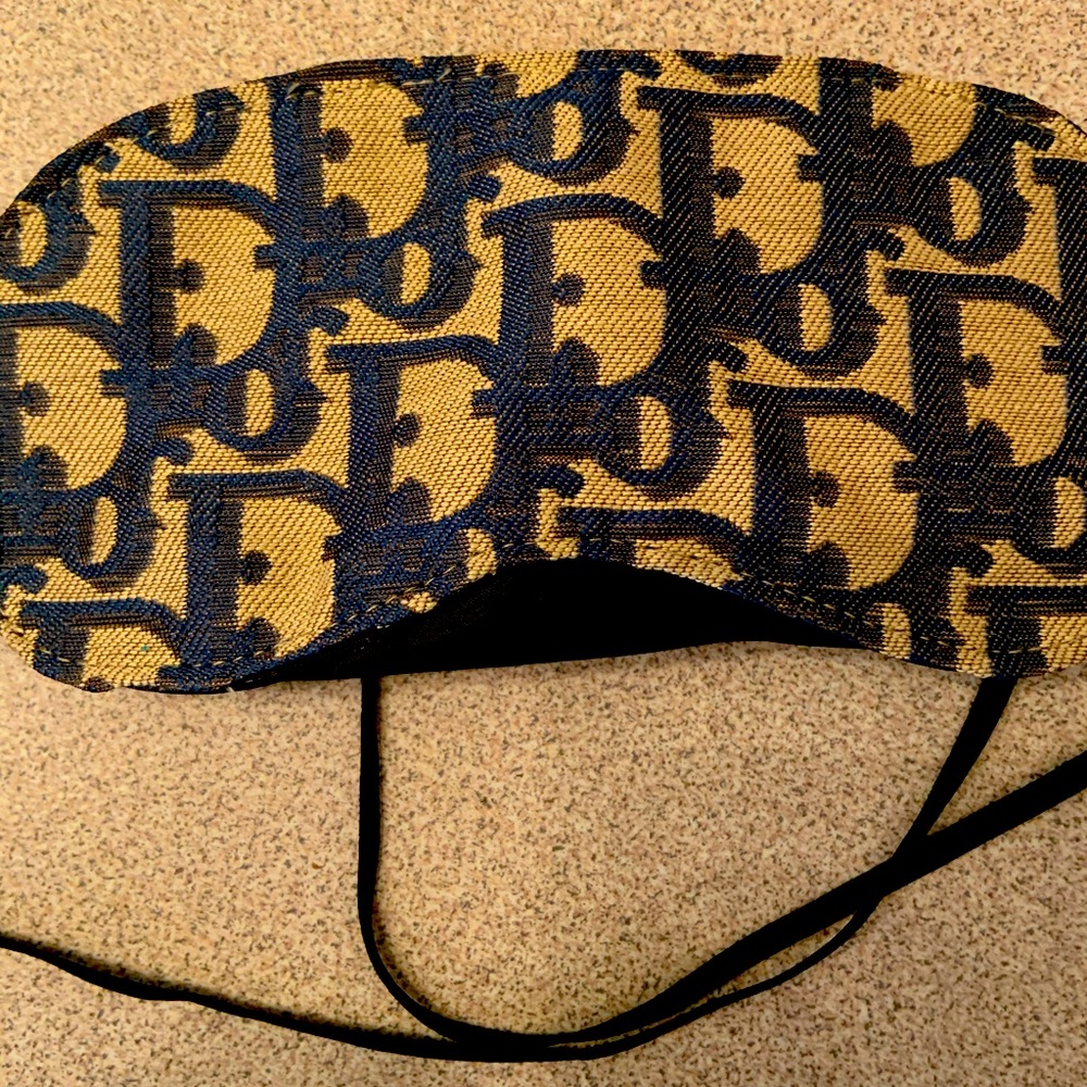Custom Dior eye mask sleepwear